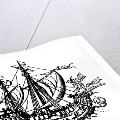 Ferdinand Magellan's boat 'Victoria', the first to circumnavigate the world by Portuguese School