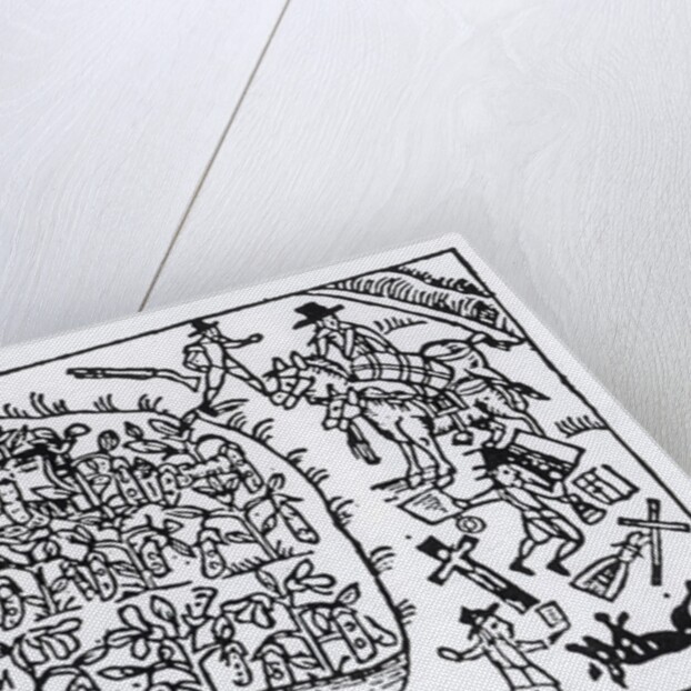 Prince Rupert Hiding in a Bean Field at the Battle of Marston Moor on 2nd July 1644 by English School