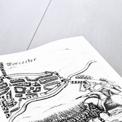 The Battle of Worcester on 3rd September 1651. by English School