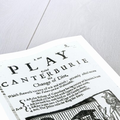 A New Play called Canterburie, 1641 by English School