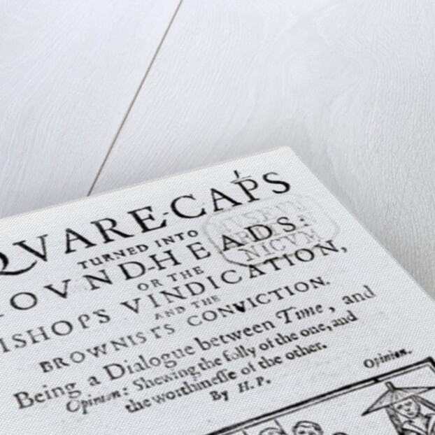 Square-Caps turned into Round Heads, 1642 by English School