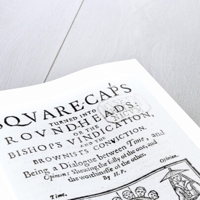 Square-Caps turned into Round Heads, 1642 by English School