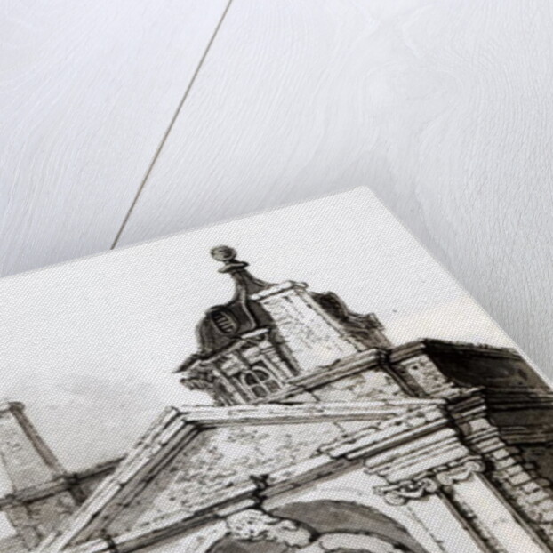 Entrance to Montague House by Robert Thomas Landells