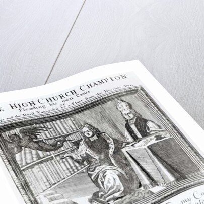 The High Church Champion, Pleading his own Cause, 1709 by English School