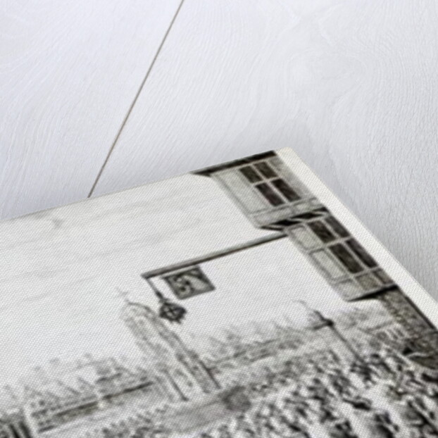 The Procession of Marie de Medici along Cheapside, 1638. by English School