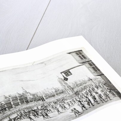 The Procession of Marie de Medici along Cheapside, 1638. by English School