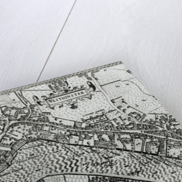 Map of Westminster from 'Speculum Britannia', 1593 by John Norden
