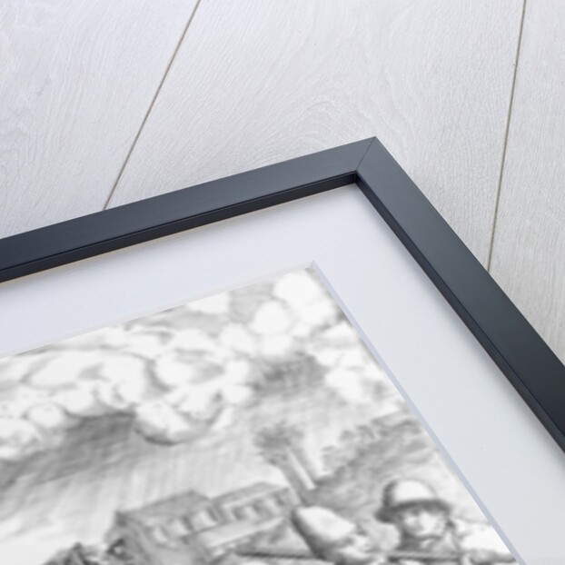Portuguese officials in India, 1599 by Theodor de Bry