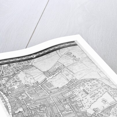 A Map of Shoreditch and Whitechapel, London, 1746 by John Rocque