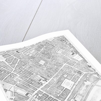 A Map of St James's, London, 1746 by John Rocque