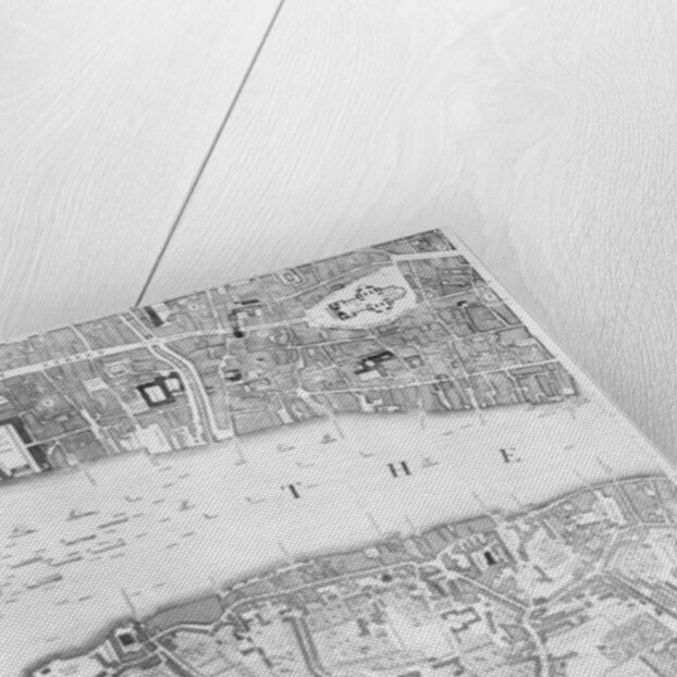 A Map of St Paul's and Bankside, London, 1746 by John Rocque