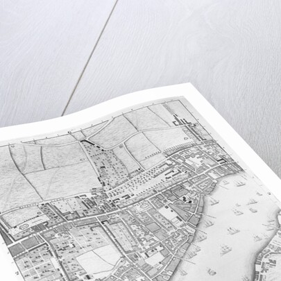 A Map of Wapping, London, 1746 by John Rocque