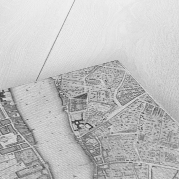 A Map of Lambeth and Vauxhall, London, 1746 by John Rocque