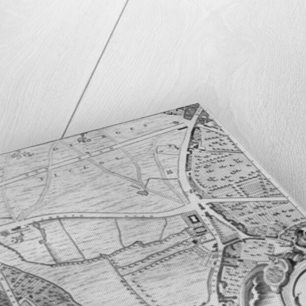 A Map of St George's Fields and Newington Butts, London, 1746 by John Rocque