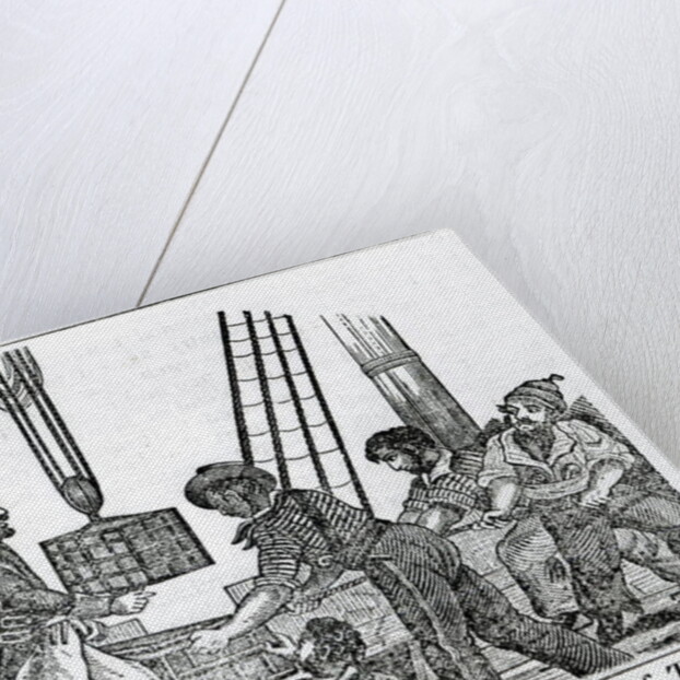 Captain Avery receiving three chests of Treasure on board of his Ship by English School