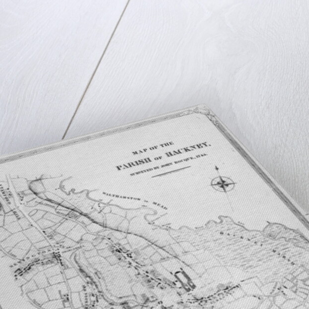 Map of the Parish of Hackney, surveyed by John Rocque 1745 by English School