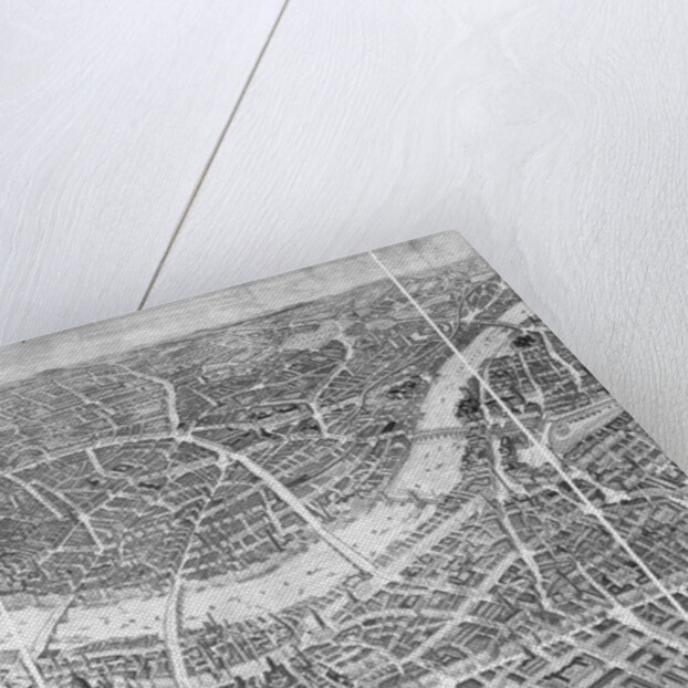 Balloon View of London, 1851 by English School