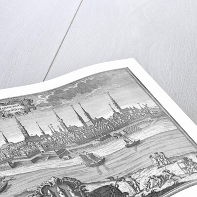 View of Hamburg, c.1710-50 by Martin Engelbrecht