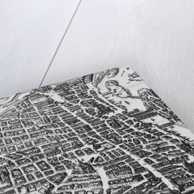 Map of Paris, 1620 by German School