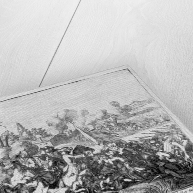 Duc de Schomberg and Doctor Walker are killed at the Battle of the Boyne, 1690 by Adriaan Schoonebeek