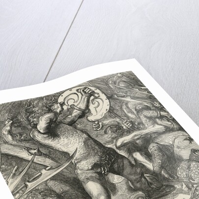 Hereward cutting his way through the Norman host by James Cooper