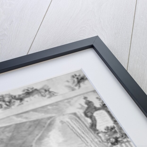 Detail of the plan of Kensington Palace by Joshua Rhodes, 1764 by George Bickham