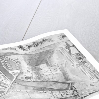 Detail of the plan of Kensington Palace by Joshua Rhodes, 1764 by George Bickham