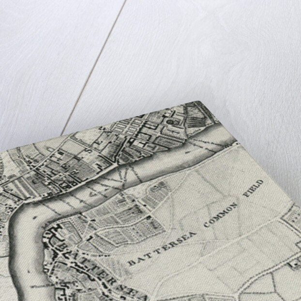 Map of Battersea & Chelsea, 1748 by John Rocque