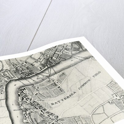 Map of Battersea & Chelsea, 1748 by John Rocque