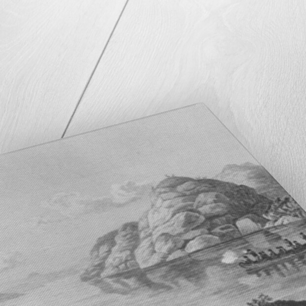 Franklin's expedition hunting on Marten Lake, 1820 by Edward Francis Finden