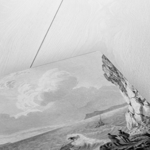 Franklin's expedition landing in a storm,1821 by George Back