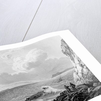 Franklin's expedition landing in a storm,1821 by George Back