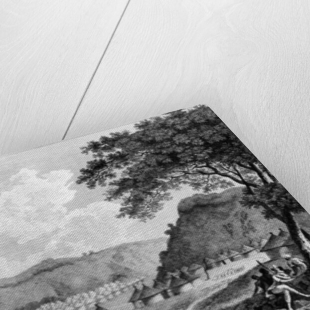 View of Kamalia village from 'Travels in the interior districts of Africa', 1799 by Mungo Park (after)