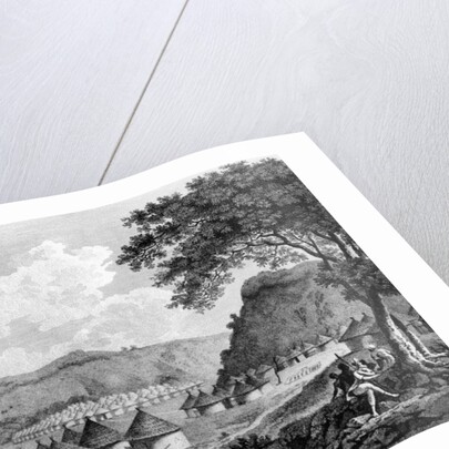 View of Kamalia village from 'Travels in the interior districts of Africa', 1799 by Mungo Park (after)