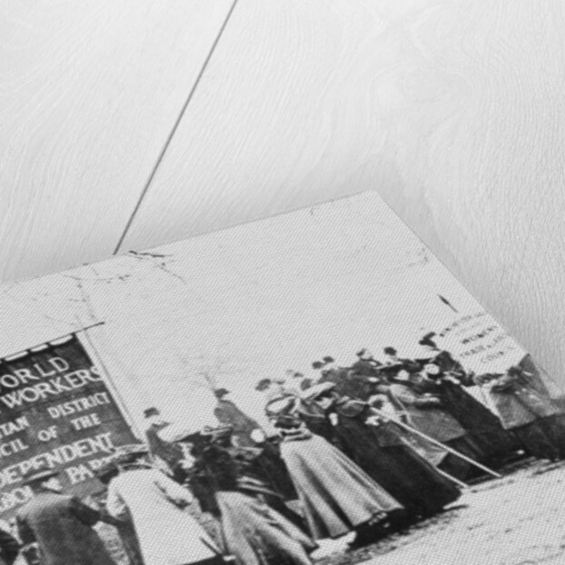 Gathering for a demonstration, c.1910 by Anonymous