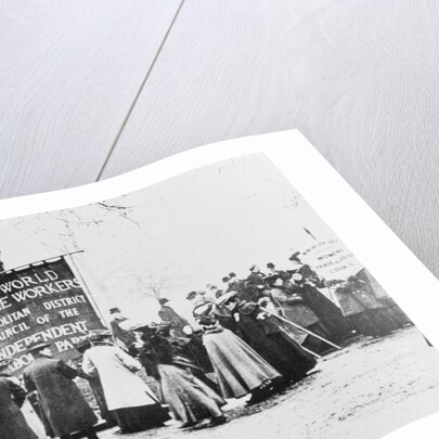 Gathering for a demonstration, c.1910 by Anonymous