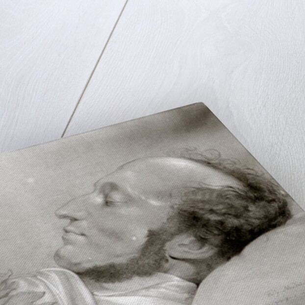 Felix Mendelssohn on his deathbed, c.1847 by Rudolf Julius Benno Huebner