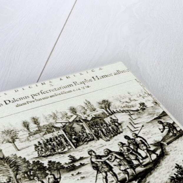Ralph Hamor visits Powhatan, 1619 by Theodor de Bry