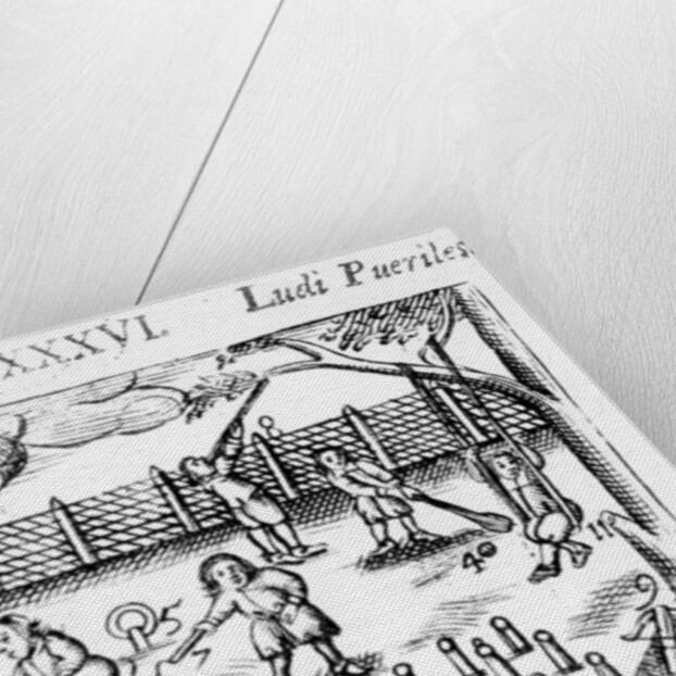 Boys' sport from 'Orbis Sensualium Pictus', 1658 by John Amos Comenius