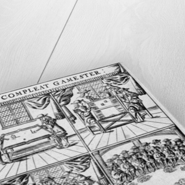 Frontispiece illustration to 'The Compleat Gamester' by Charles Cotton, c.1700 by English School