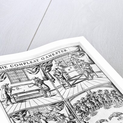 Frontispiece illustration to 'The Compleat Gamester' by Charles Cotton, c.1700 by English School