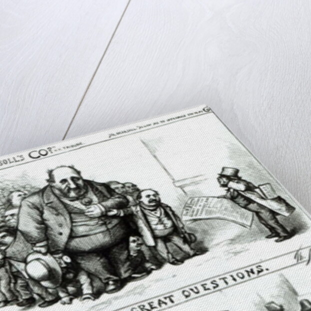 Cartoons featuring William Marcy 'Boss' Tweed, James Ingersoll and George Miller by Thomas Nast