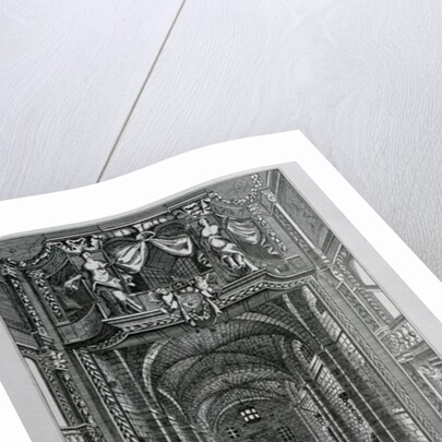 Interior of the Duke's Theatre in Lincoln's Inn Fields during the reign of King Charles II, 1809 by English School