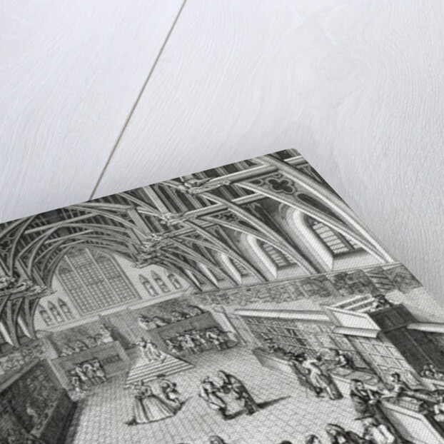 Westminster Hall, The First Day of Term, A Satirical Poem, 1797 engraved by C.Mosley by Hubert Gravelot