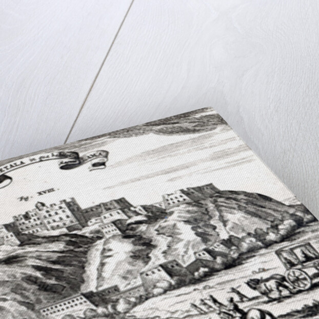 Bietala, fortress of Lama the Great, Kingdom of Lhassa,illustration from 'La Chine illustree' by Athanasius Kircher Amsterdam,1670 by Dutch School