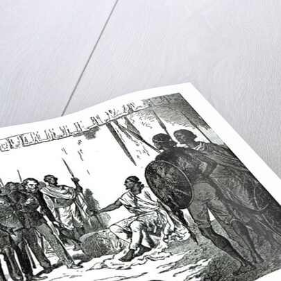 Mr.Rassam's interview with King Theodore from Cassell's Illustrated History of England, 1868 by English School