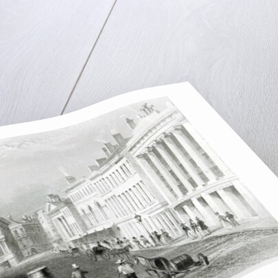 State Street, Boston,engraved by S.Lacey by William Henry Bartlett