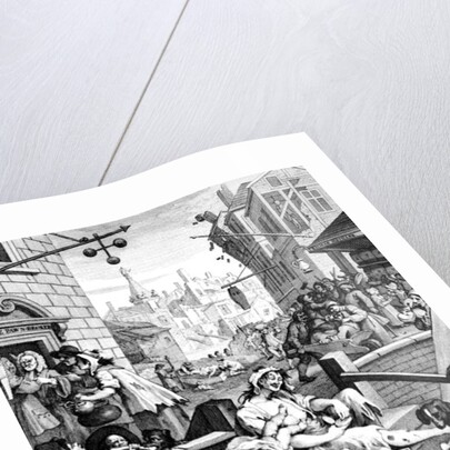 Gin Lane, 1751 by William Hogarth