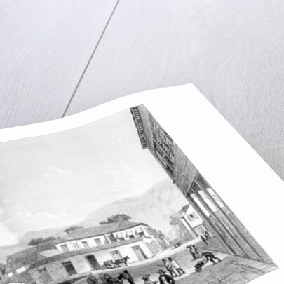 Custom House and St. Vincent's Wharf, Trinidad by Jean-Michel Cazabon