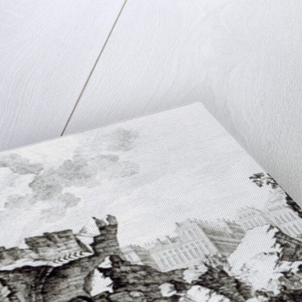 Tower of San Roque, Lisbon after the earthquake of 1755 by French School